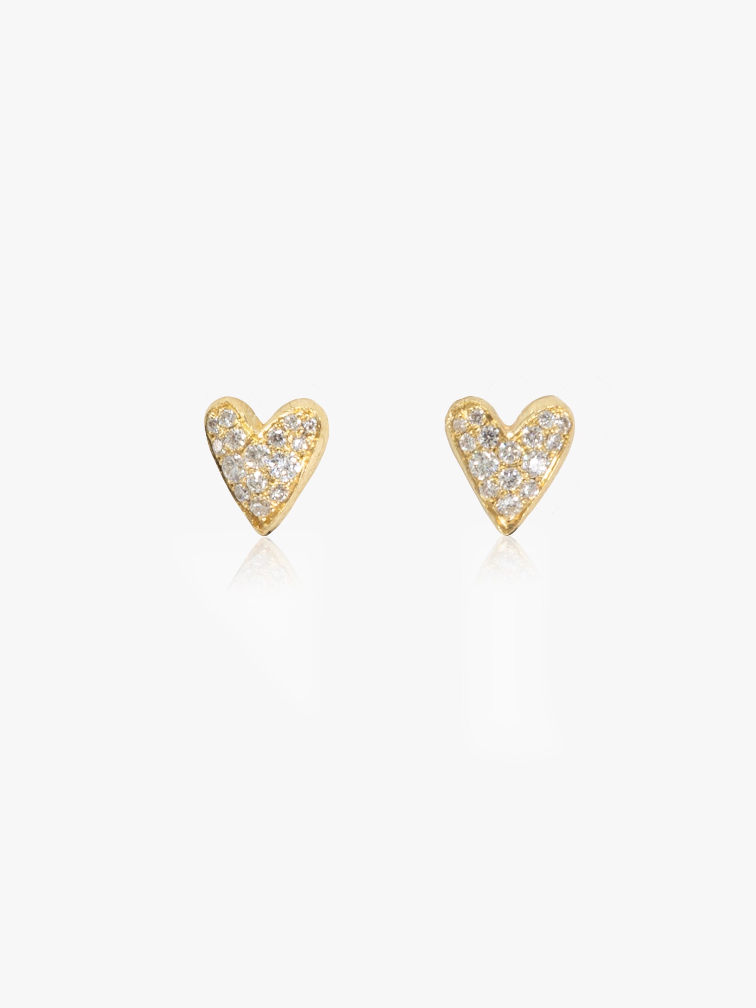 Pavé Heart Studs